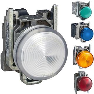 תמונה של מנורת סימון לד אדום 220V קומפ' XB4BVM4