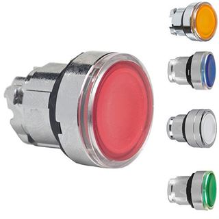 תמונה של ראש לחצן מואר ירוק נתפס ZB4BH033