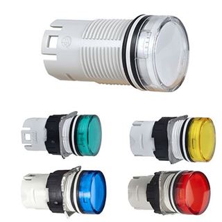 תמונה של ראש מנורת סימון עגול צהוב ZB6AV5