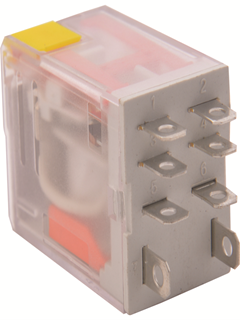 Picture of Relay 8 pin square 24V DC (WIDE)