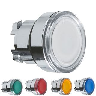 תמונה של ראש לחצן מואר צהוב ZB4BW353