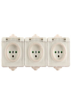 תמונה של שקע NK-3 מוגן מים שקוף