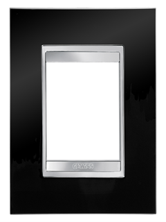 Picture of LUX INT PLATE, 2-GANG, TONER BLA