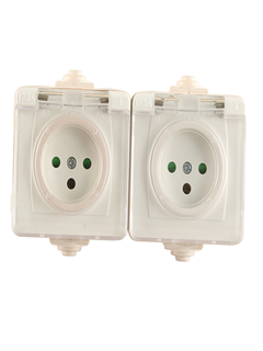 תמונה של שקע NK-2 מוגן מים שקוף