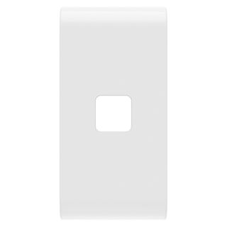 תמונה של כיסוי 1 מודול לשילוב עדשה למפסק תאורה קורוס חכם -לבן מבריק