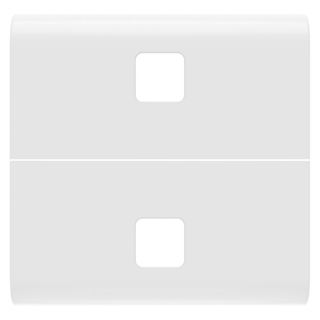 תמונה של כיסוי 2 מודול לשילוב עדשה לדימר/תריס/תרחישים חכם לבן מבריק