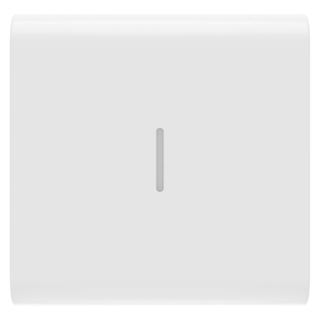 תמונה של כיסוי 2 מודול+תאורת איתור למפסק תאורה קורוס חכם-לבן מבריק