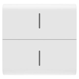 תמונה של כיסוי 2 מ' ללחצן תרחיש נייד ל-2 פקודות לבן מבריק