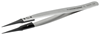 Picture of Stainless Steel Anti-Magnetic Tweezers with Replaceable Very Fine Pointed Carbon Fibre Tips LINDSROM
