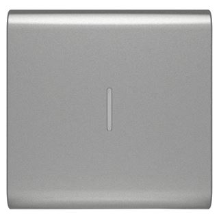 תמונה של כיסוי 2 מודול+תאורת איתור למפסק תאורה קורוס חכם-טיטניום