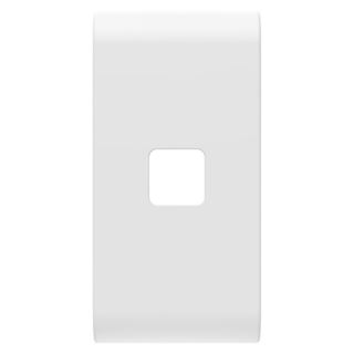 תמונה של כיסוי 1 מודול לשילוב עדשה למפסק תאורה  חכם -לבן מט/סאטן