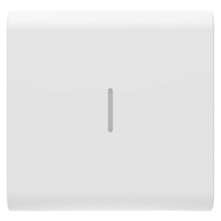 תמונה של כיסוי 2 מודול+תאורת איתור למפסק תאורה קורוס חכם-לבן מט/סאטן