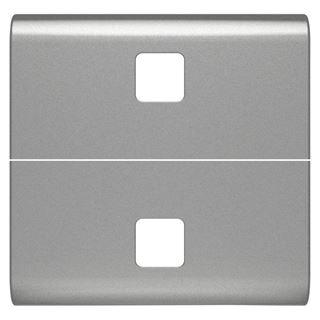 תמונה של כיסוי 2 מודול לשילוב עדשה לדימר/תריס/תרחישים חכם טיטניום