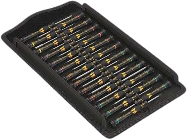 Picture of Kraftform Micro ESD Big Pack 1 Screwdriver set for electronic applications, 25
pieces
ESD Series WERA