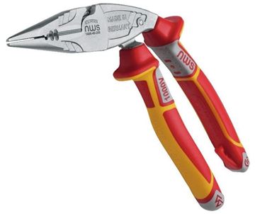 תמונה של פלייר שפיץ ארגונומי 1000 וולט  עם חותך ולוחץ נעלי כבל 200 מ"מ NWS