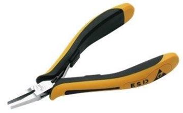 תמונה של שפיץ פלייר אלקטרוניקה  ESD שפתיים ישרות ושטוחות  ידיות ארגונומיות 115 מ"מ NWS