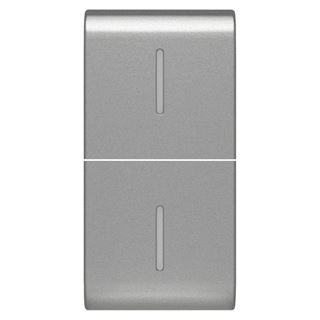 תמונה של כיסוי 1 מודול+תאורת איתור  למפסק תריס קורוס חכם-טיטניום