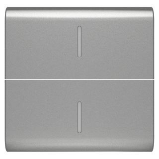 תמונה של כיסוי 2 מודול+תאורת איתור  למפסק תריס קורוס חכם-טיטניום