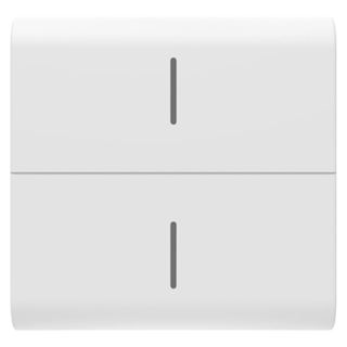 תמונה של כיסוי 2 מ' ללחצן תרחיש נייד ל-2 פקודות לבן מט/סאטן