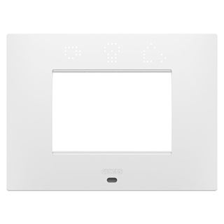 תמונה של מסגרת חכמה 3 מודול EGO לבן מט/סאטן מתאים למתאם חכם 3916803N