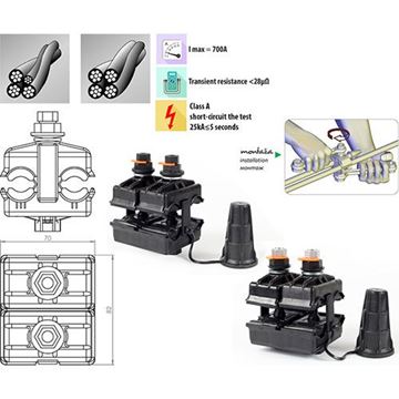 Picture of Current clamp 35-240 / 35-240 2 screws ZOP-259`