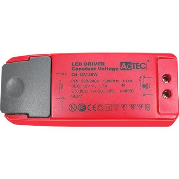 תמונה של דרייבר אלקטרוני LED 220/12VDC 20W-28W