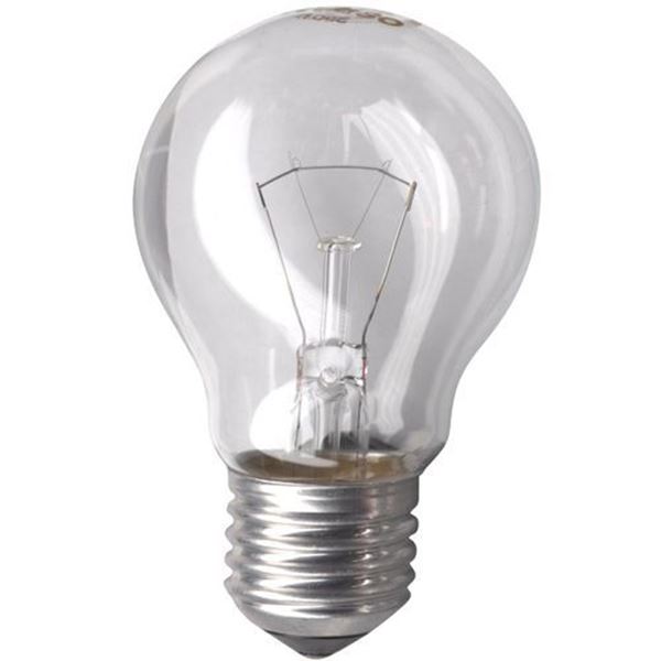 Picture of Transparent incandescent bulb E-27 60W 24V
