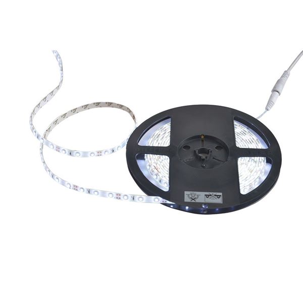 תמונה של גליל 5 מטר, סטריפ לד 3528 120 לד DL אור קר 12V 10W