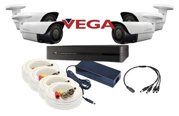 תמונה של קיט מצלמות קומפלט AHD 4CH 1TB צינור 5MP