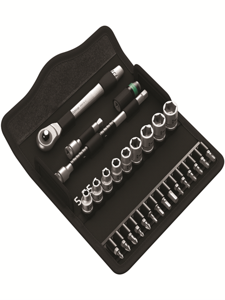 תמונה של סט 28 בוקסות "D1/4+רצ'ט לחיצה WERA