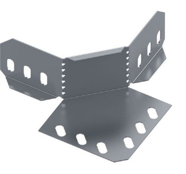 תמונה של מחבר פינתי לתעלה מחורצת גובה 80 מ"מ