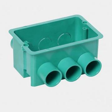 תמונה של קופסא מלבנית ירוקה 3 מודול ליציקה