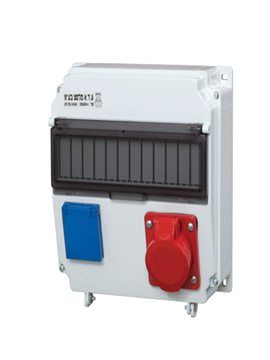 תמונה של קופסא D-25 שקעים 516+316+110 ללא חצי אוטומט