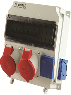 תמונה של קופסא עדאפלסט 2532.2110+ציוד GEWISS