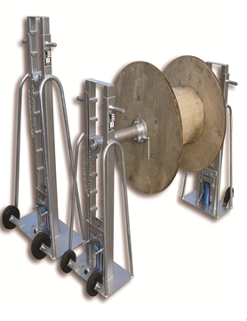 תמונה של מעמד זוגי הידראולי לתופים עד 3 טון עד 240cm (מוט כ1.3מטר)