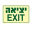 תמונה של שלט פולט אור יציאה EXIT גודל 30X20