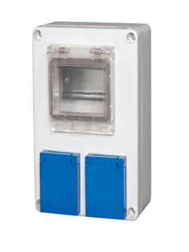 תמונה של קופסא D-2+חלון ל-4 חצי אוטומט 190X150X80