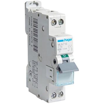 תמונה של חצי אוטומט HAGER 6KA C 1X16A+N C