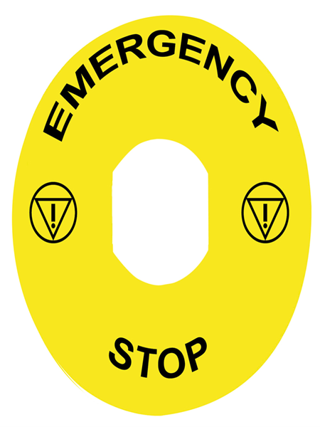 תמונה של EMERGENCY STOP שלט
