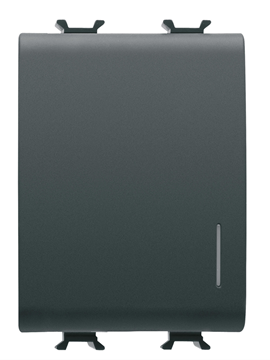 תמונה של קורוס-מפסק צלב+ת.איתור 2 מודול שחור מט/סאטן