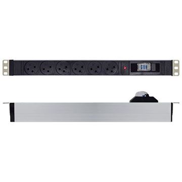 תמונה של רב שקע (6) לשרתים + ח"א + נורה + 3מ' כבל