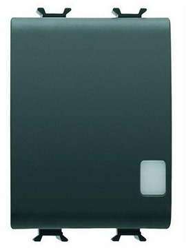 תמונה של קורוס-מפסק צלב מואר 2 מודול שחור מט/סאטן