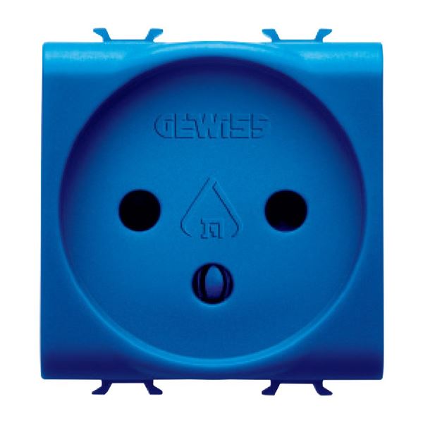 Picture of S. OUTLET 2M 2P+E 16A ISR DED. LINES blu