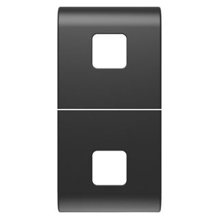 Picture of INTERCH. BUTTON WITH 2 LENSES 1M BLACK