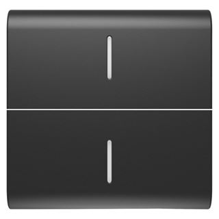 Picture of INTERCH. BUTTON WITH 2 DIFFUSERS 2M BK