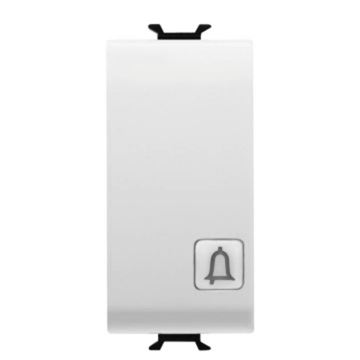 תמונה של קורוס-לחצן פעמון ניתן להארה 1 מודול גוון לבן משי/סאטן