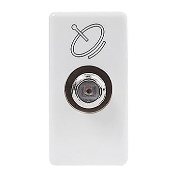 תמונה של סיסטם-שקע TV נקב ישיר 1 מוד' לבן מקורי