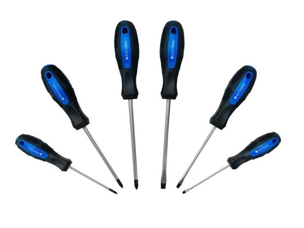 Picture of סט מברגים שטוח ופיליפס 6 יחיודת מגנטי