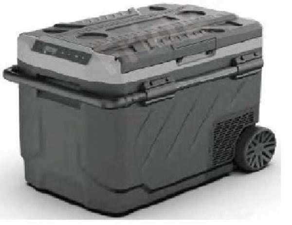 Picture of refrigerator 25L 60W car 12VDC/230VAC + handle + wheels