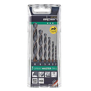 תמונה של סט מקדחי מתכת למקדחה  10 יח' ALPEN TM10